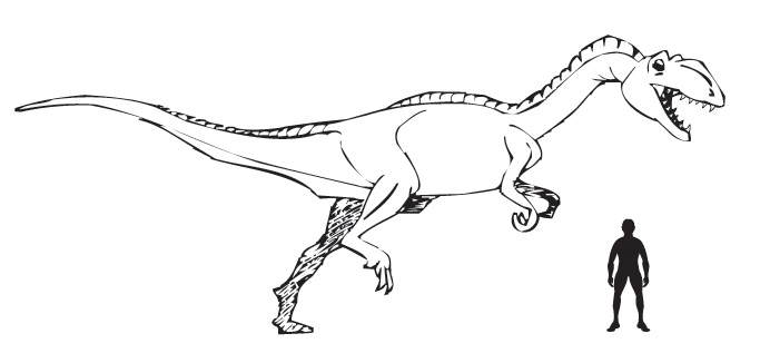 Meat-eating dinosaur - Allosaurus.