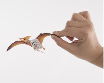 Pterosaurs. A flying Pteranodon.