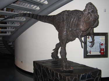 A bronze dinosaur
