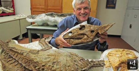 "The best preserved baby horned dinosaur ever found".