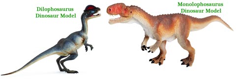 Comparing Wild Safari dinosaur models.