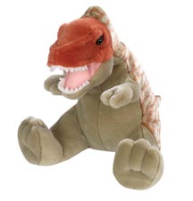 Soft and cuddly T. rex soft toy.