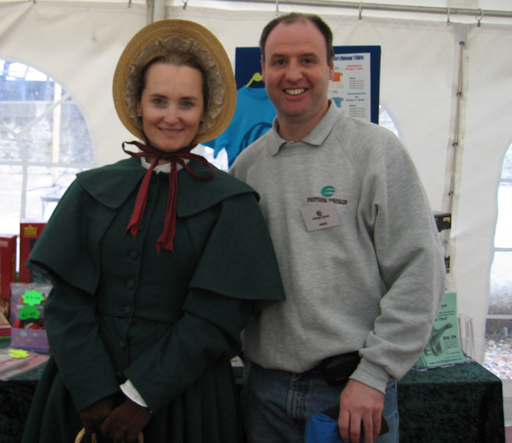 Helping to promote science for girls by dressing up as Mary Anning.