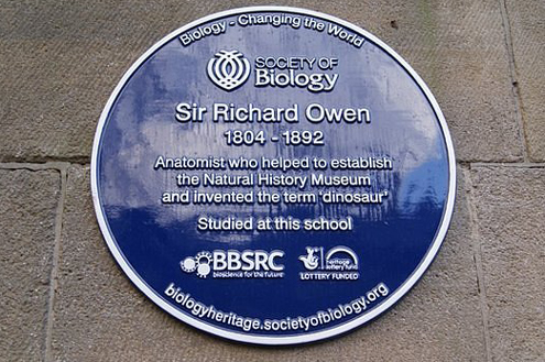 Sir Richard Owen honoured.