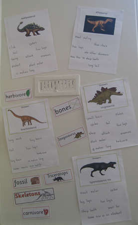 dinosaurs and learning about prehistoric animals