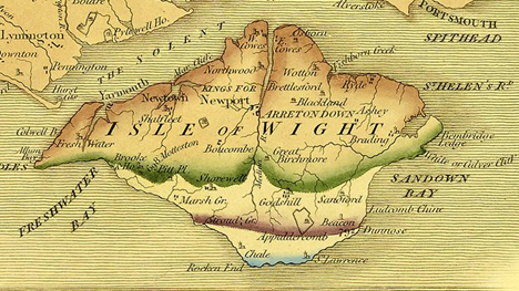 The Isle of Wight illustrations suggests an early print.