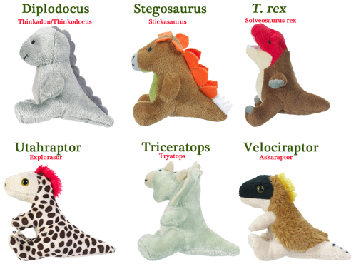 Achievosaur soft toy dinosaurs