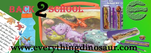 Everything Dinosaur stocks an amazing range of dinosaur themed back to school items.