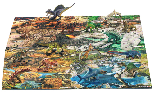 The four individual puzzles join together to make one large 96 piece jigsaw.