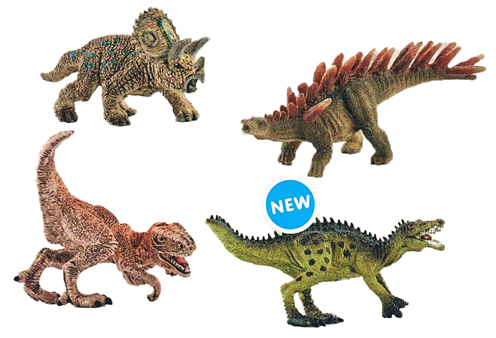 Four of the new Mini Dinosaurs for 2016.
