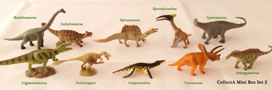 A dinosaur model set (CollectA)