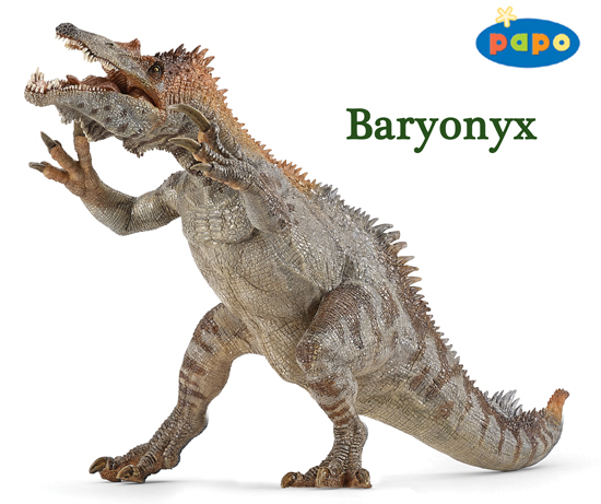 Papo Baryonyx dinosaur model - available from Everything Dinosaur.