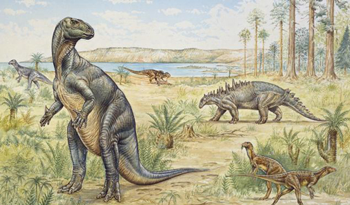 Dinosaurs once roamed Surrey (England).