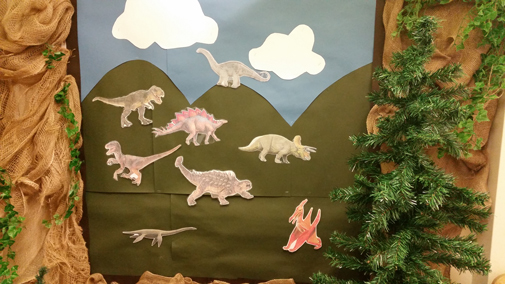 Dinosaur display.