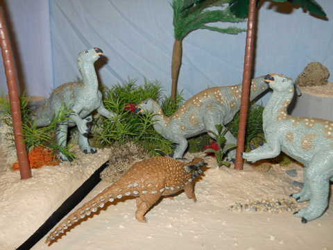 Sauropelta and Iguanodon