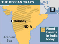 The Deccan Traps location.