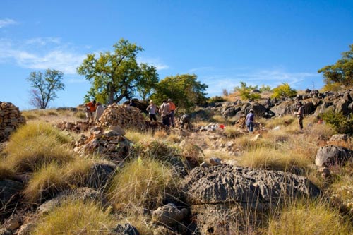 University of New South Wales field team members explore Riversleigh deposits.