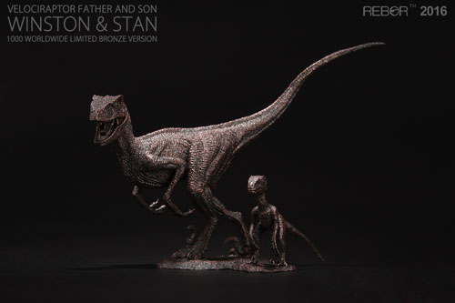 Limited edition Rebor Velociraptors "Winston and Stan".