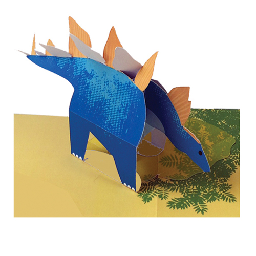 Pop-card features Stegosaurus