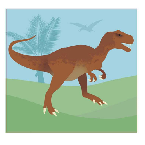 T. rex dinosaur card.