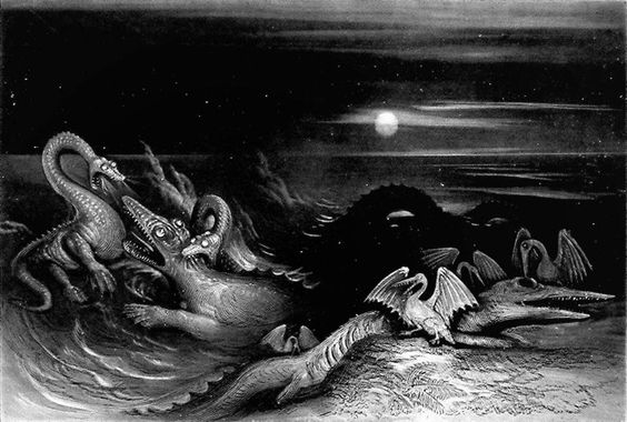 "Great Sea Dragons" illustration by John Martn