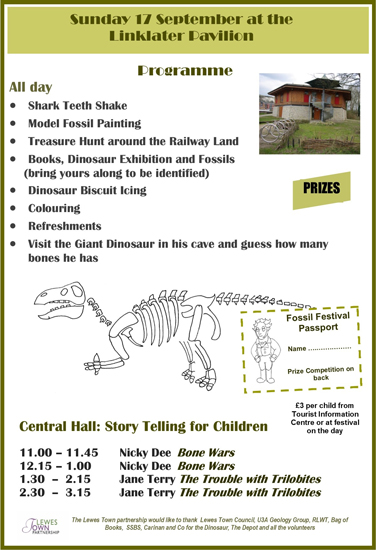 Mantell Fossil Festival flyer.