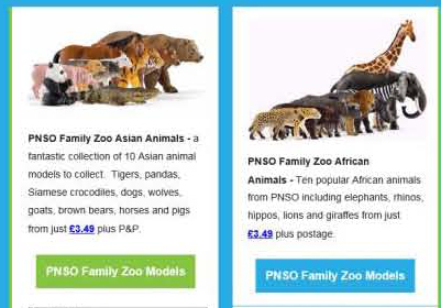 Promoting PNSO Family Zoo models.