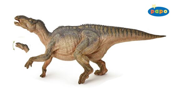 Papo Iguanodon dinosaur model.