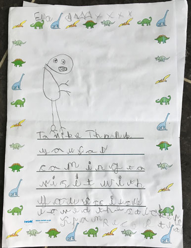 Dinosaur themed letter (FS2).