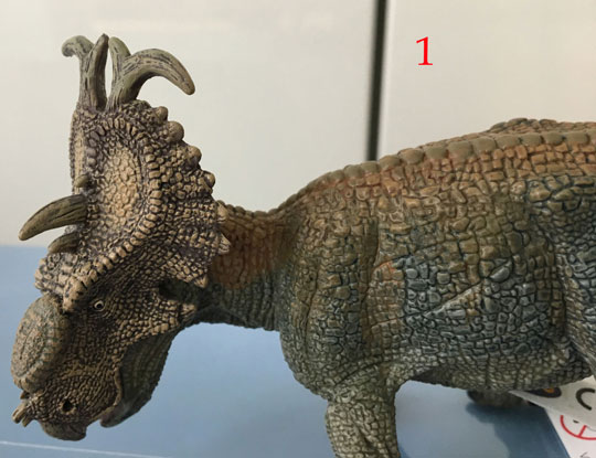 Papo Pachyrhinosaurus dinosaur model.