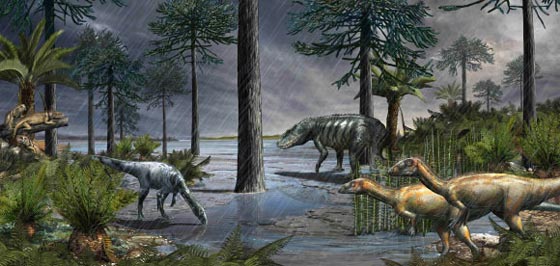 Late Triassic terrestrial fauna.