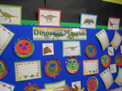 Dinosaur museum in school.