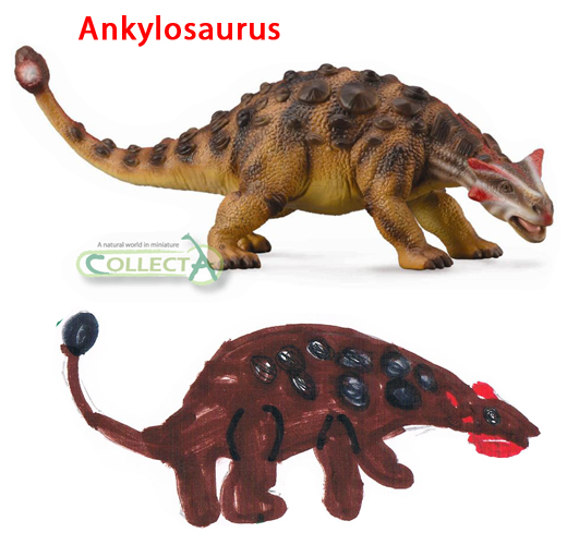William draws an Ankylosaurus.