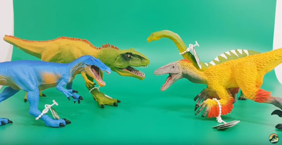 Four new Mojo Fun dinosaur models (2018).