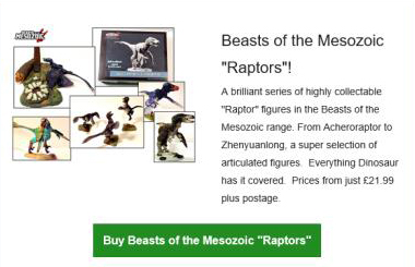 Beasts of the Mesozoic figures from Everything Dinosaur