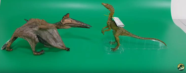 Papo Compsognathus and the Papo Quetzalcoatlus.