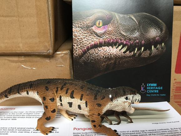 Prestosuchus prehistoric animal model.