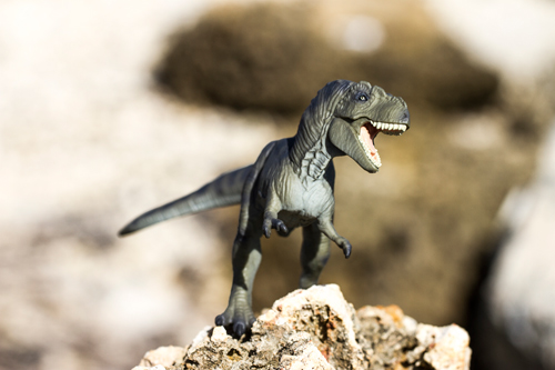 The Wild Safari Prehistoric World T. rex dinosaur model.