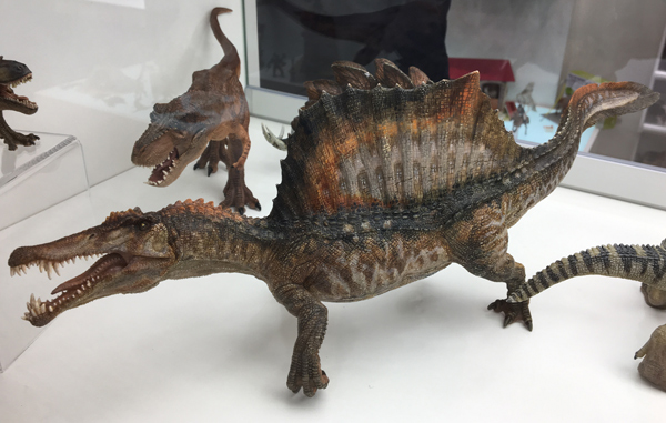 Spinosaurus dinosaur model from Papo