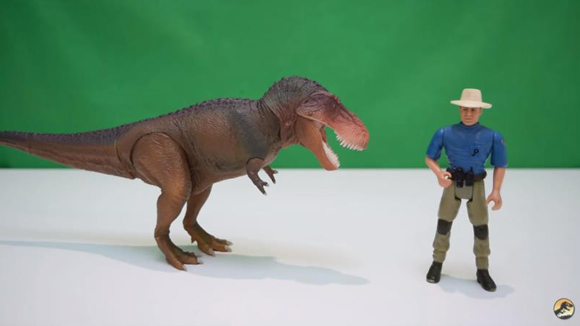 A video review of the Kaiyodo Sofubi Toy Box T. rex "classic" colour version.
