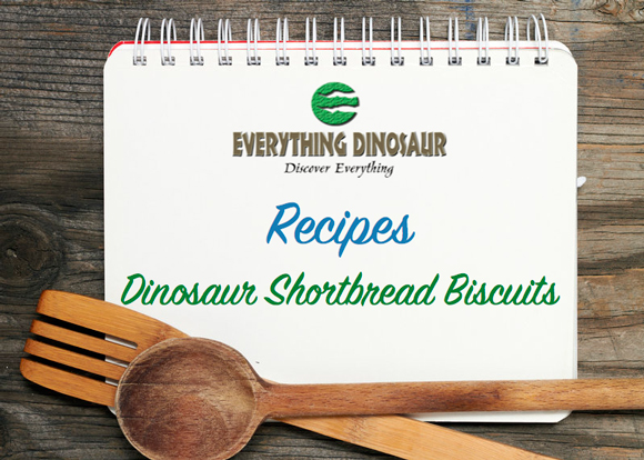 Dinosaur shortbread biscuits recipe.