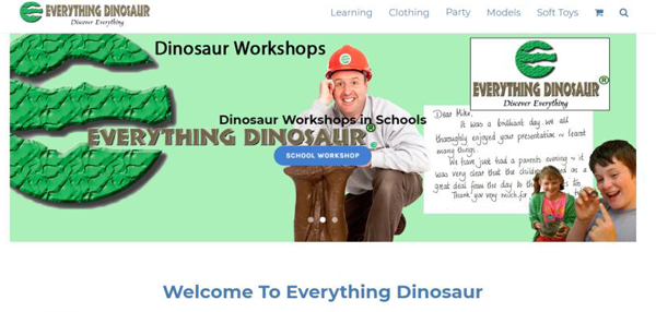 Dinosaur themed workshops in schools.
