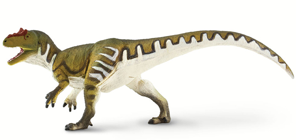 Allosaurus dinosaur model.