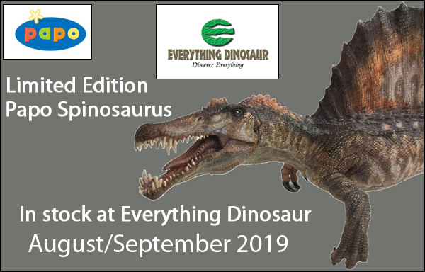 Papo Spinosaurus model due August/Septermber 2019.