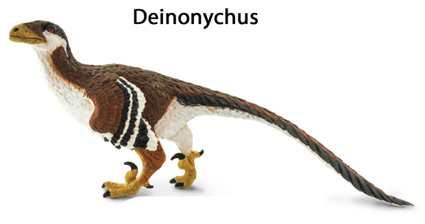 The new for 2020 the Wild Safari Prehistoric World Deinonychus dinosaur model.