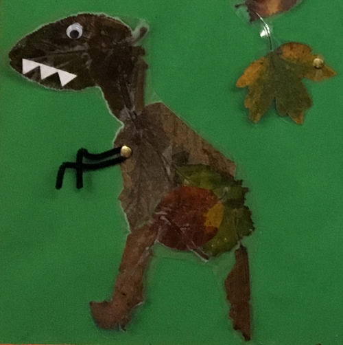 A dinosaur leaf monster.