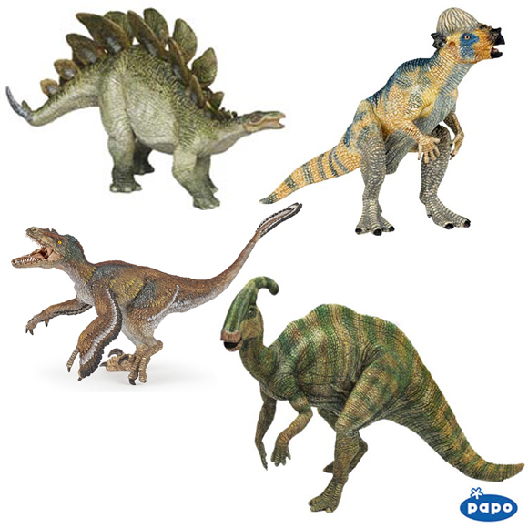 Papo dinosaur models.