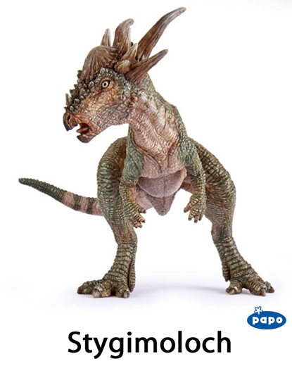 Papo Stygimoloch dinosaur model.