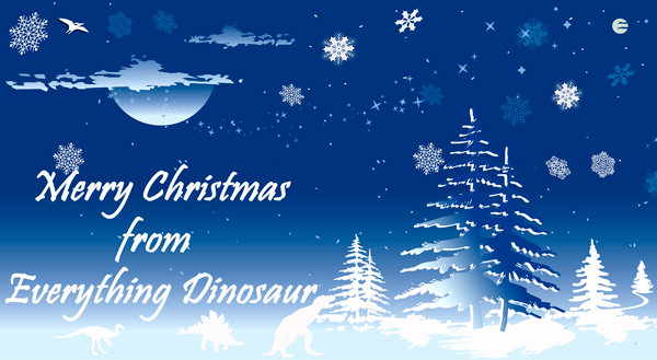 A merry Christmas from all at Everything Dinosaur.