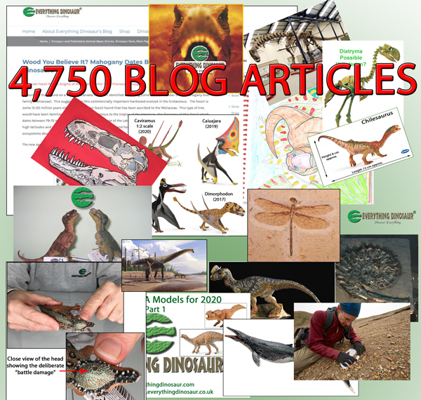 Everything Dinosaur celebrating 4,750 blog posts.